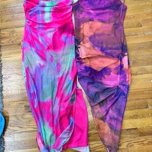 2 Vibrant Tie-Dye Maxi Dresses